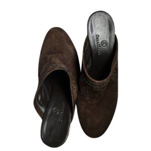 COLE HAAN Women's Sz 8B Brown Suede High Heel